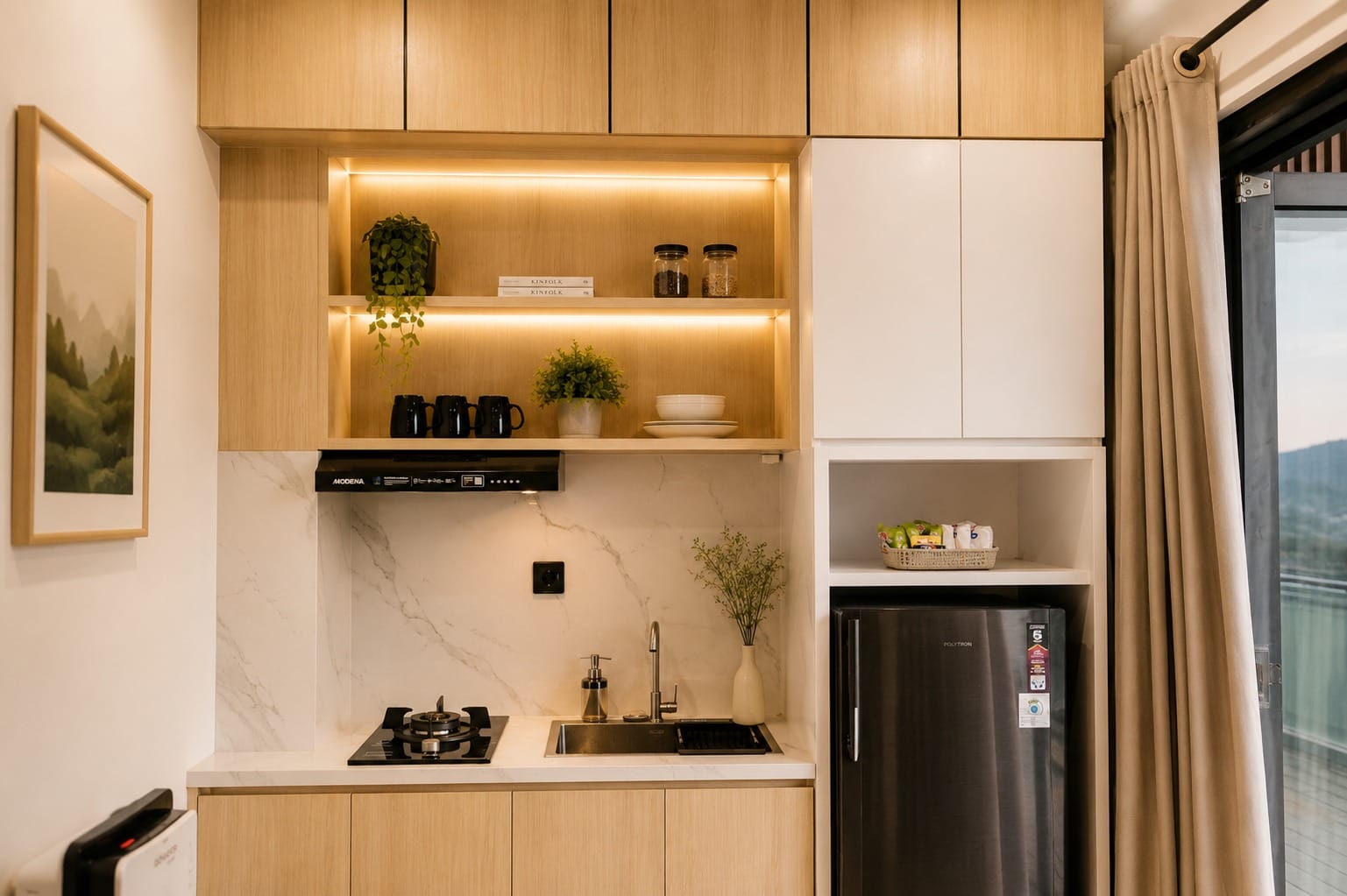 Dapur lengkap Villa Bama Batu